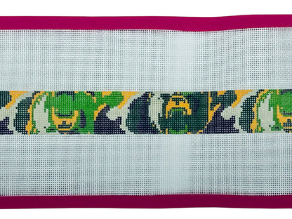 Baylor University Bear Camo Needlepoint Belt Canvas