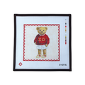 Chi Omega Bear Needlepoint Canvas