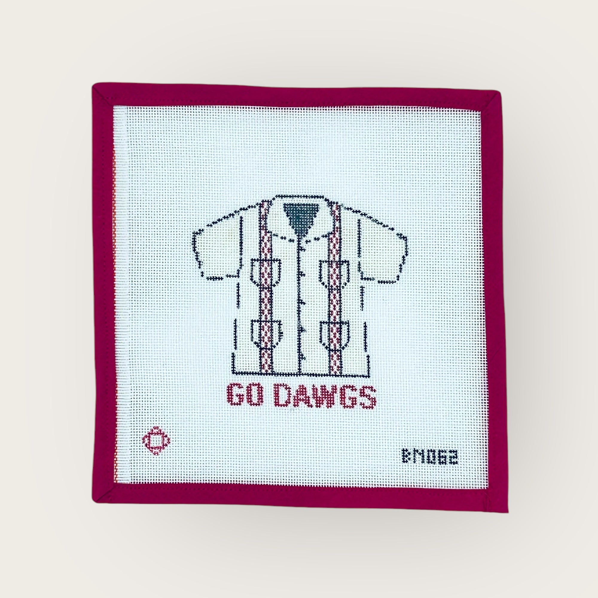 Collegiate Guayabera Needlepoint Ornament Canvas