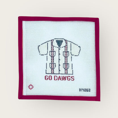 Collegiate Guayabera Needlepoint Ornament Canvas