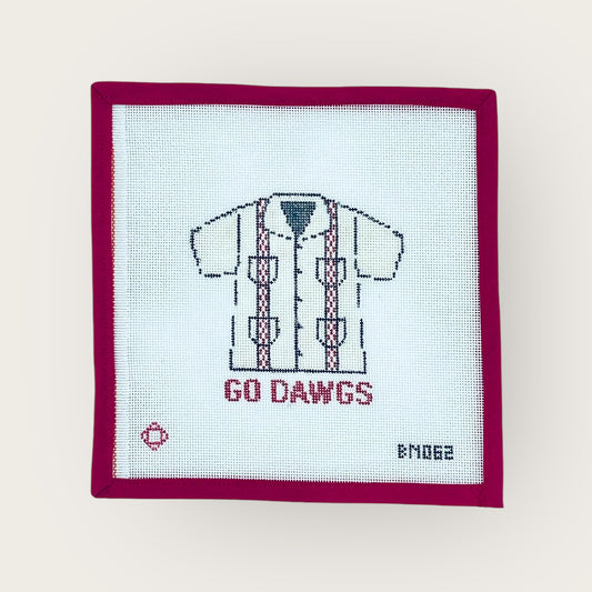 Collegiate Guayabera Needlepoint Ornament Canvas