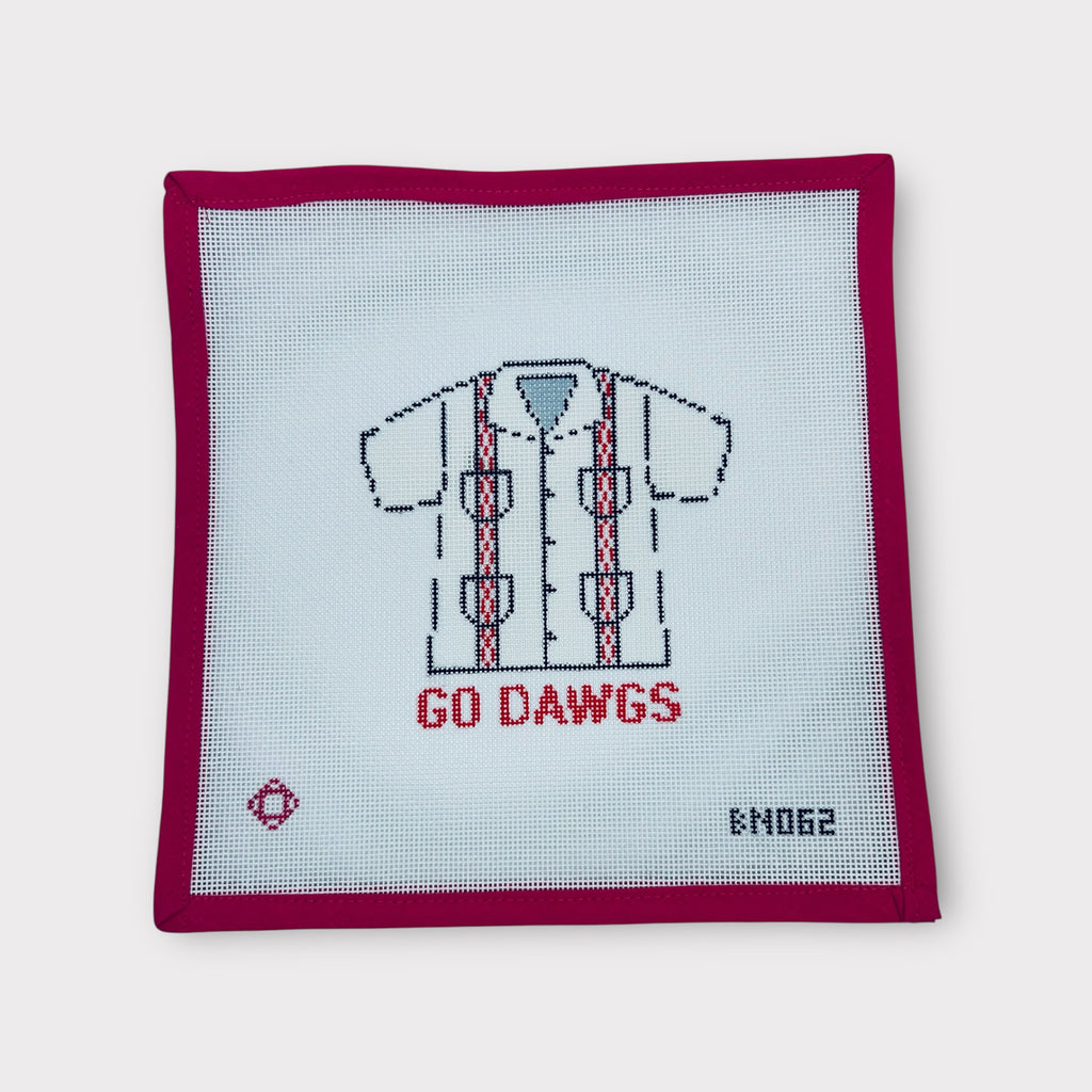 UGA Guayabera Needlepoint Ornament Canvas
