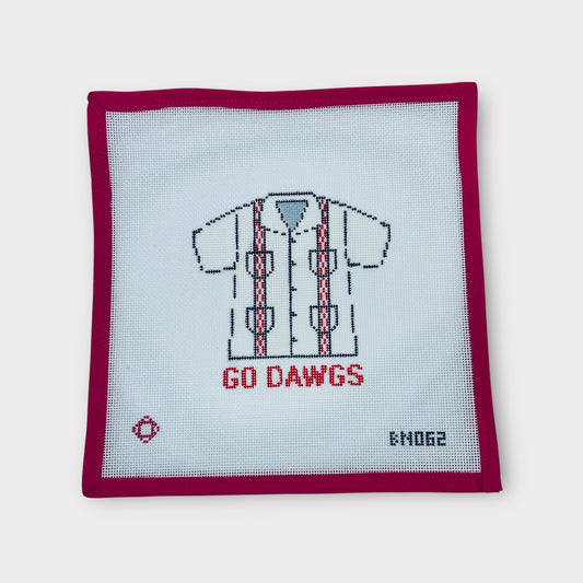 UGA Guayabera Needlepoint Ornament Canvas