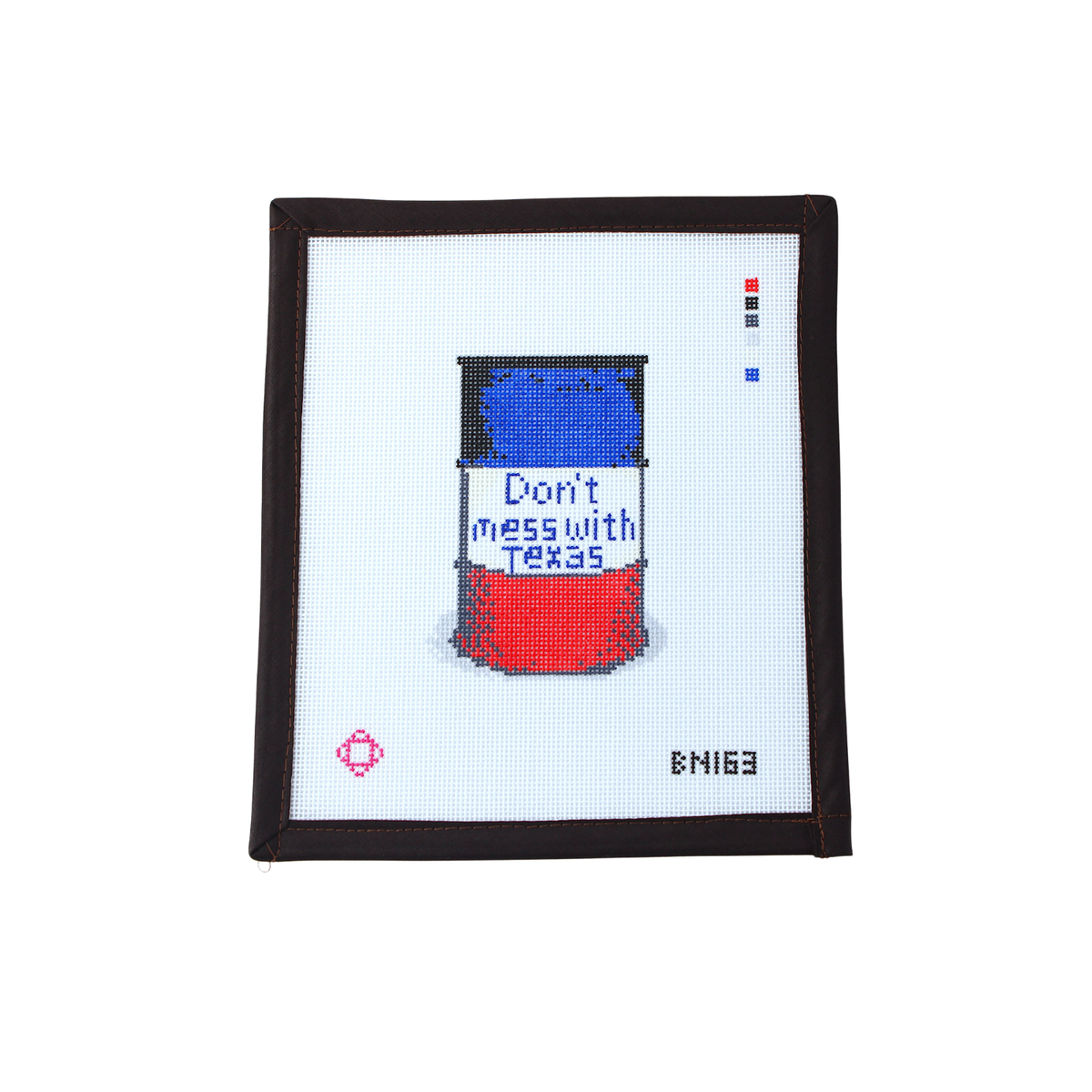 "Don’t Mess With Texas" Needlepoint Ornament Canvas