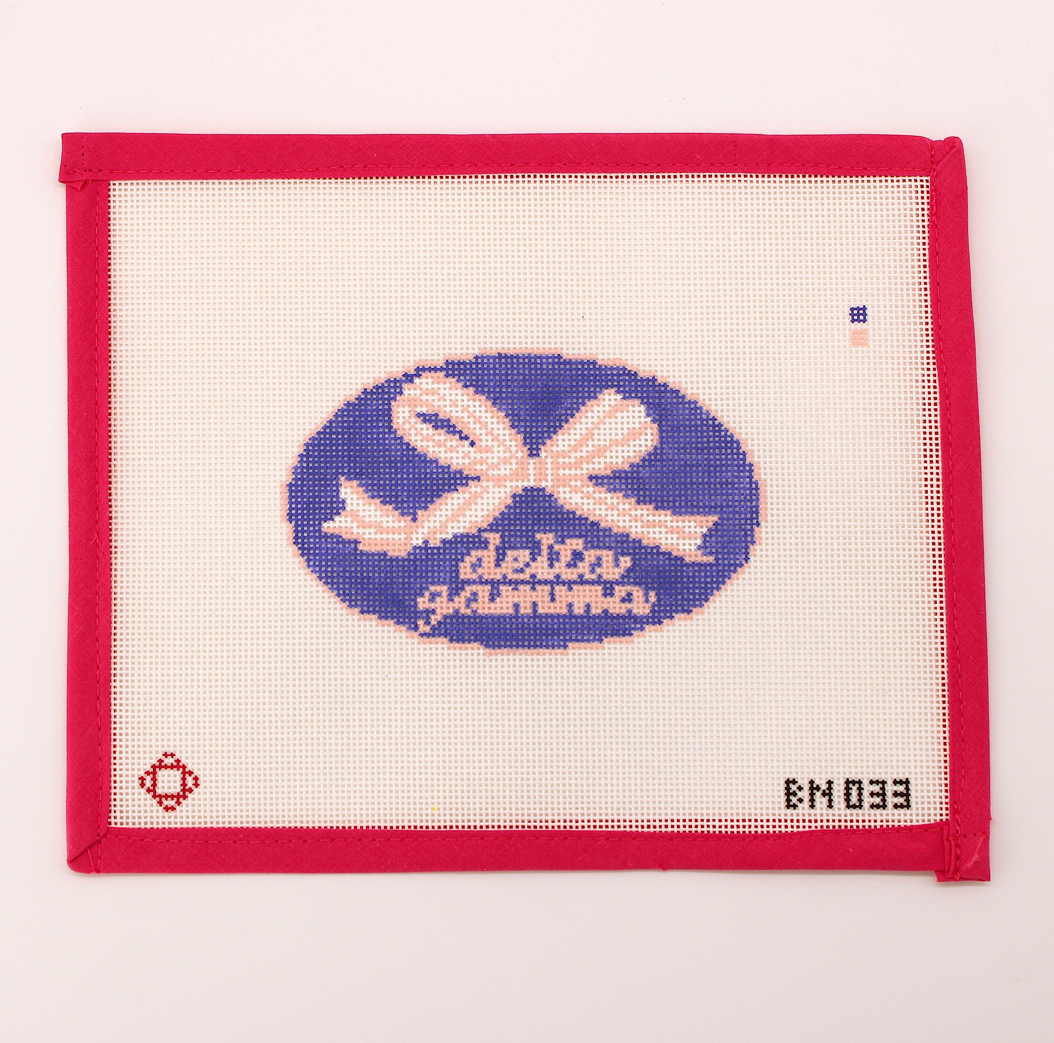 Delta Gamma Needlepoint Ornament Canvas
