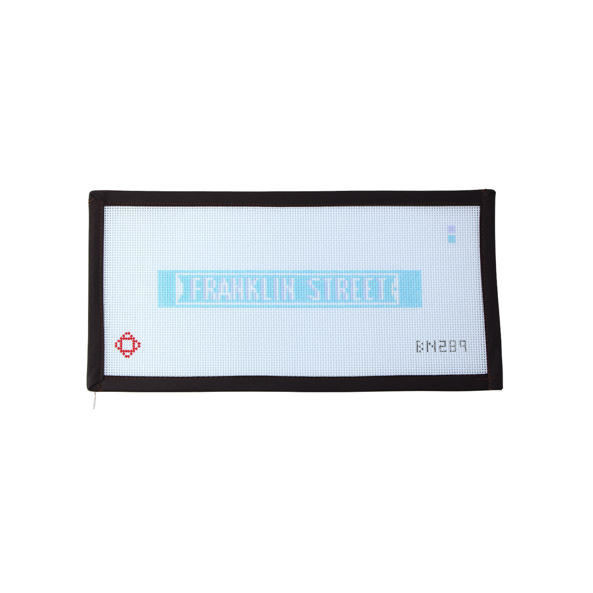Franklin Street Chapel Hill Street Sign Needlepoint Key Fob Canvas