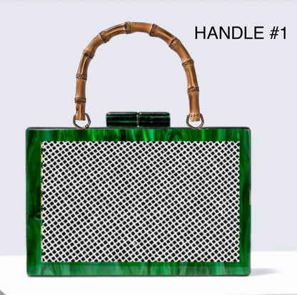 Self finishing Acrylic Clutch (NEW COLORS)