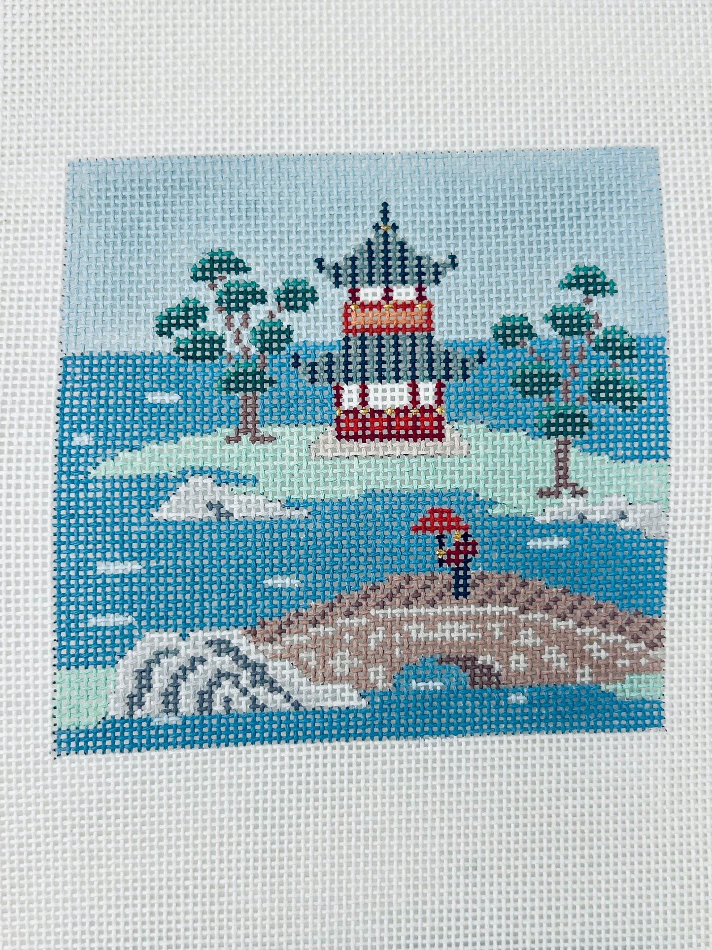 Asian Islands, Color, Coaster Set