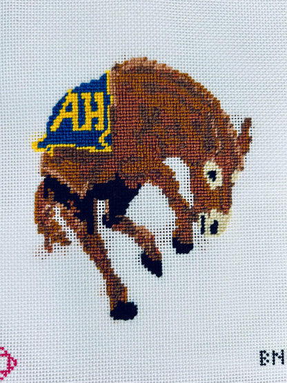 Alamo Heights Mule Needlepoint Ornament Canvas