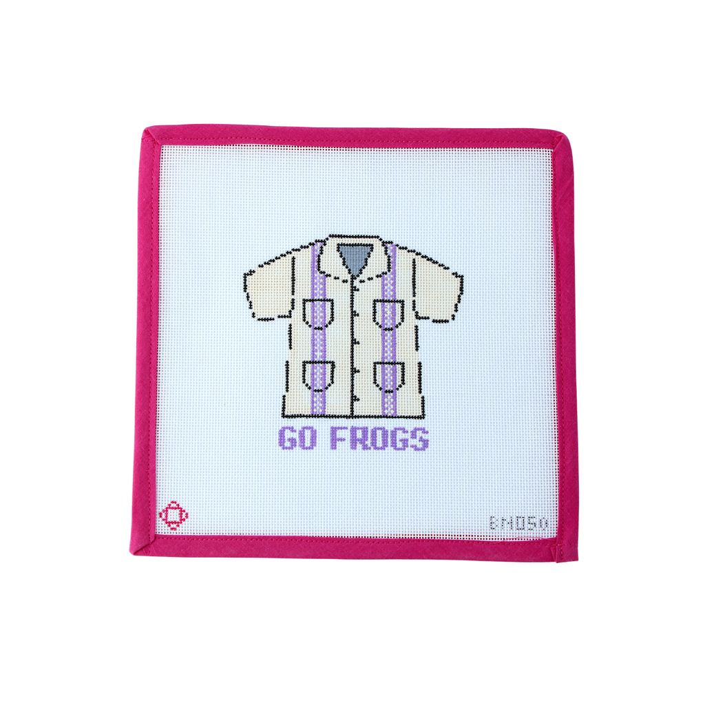 TCU Guayabera Needlepoint Ornament Canvas