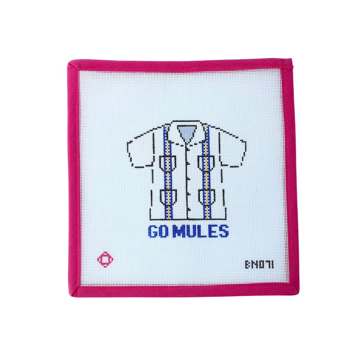 Alamo Heights Guayabera Needlepoint Ornament Canvas