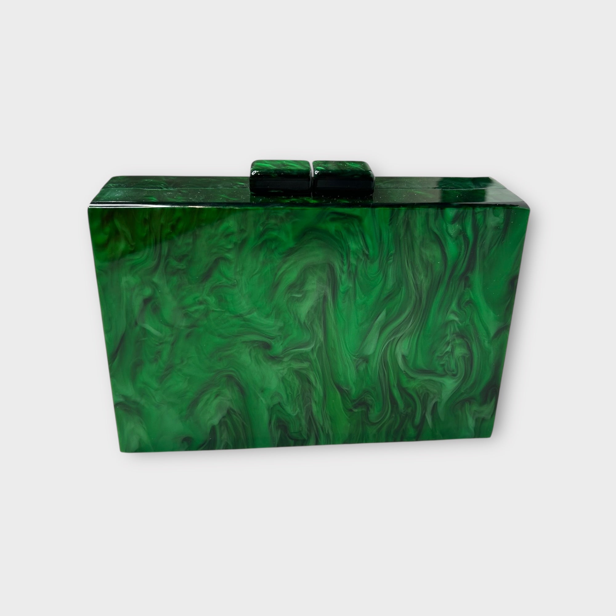 Self finishing Acrylic Clutch (GREEN)