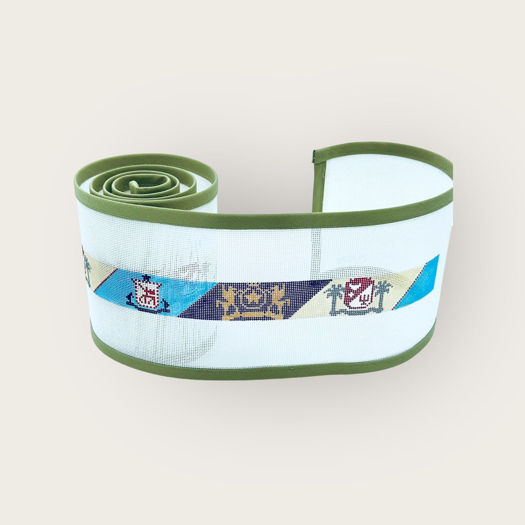Trifecta: OOA, GERMAN, and TEXAS CAVALIER Needlepoint Belt Canvas