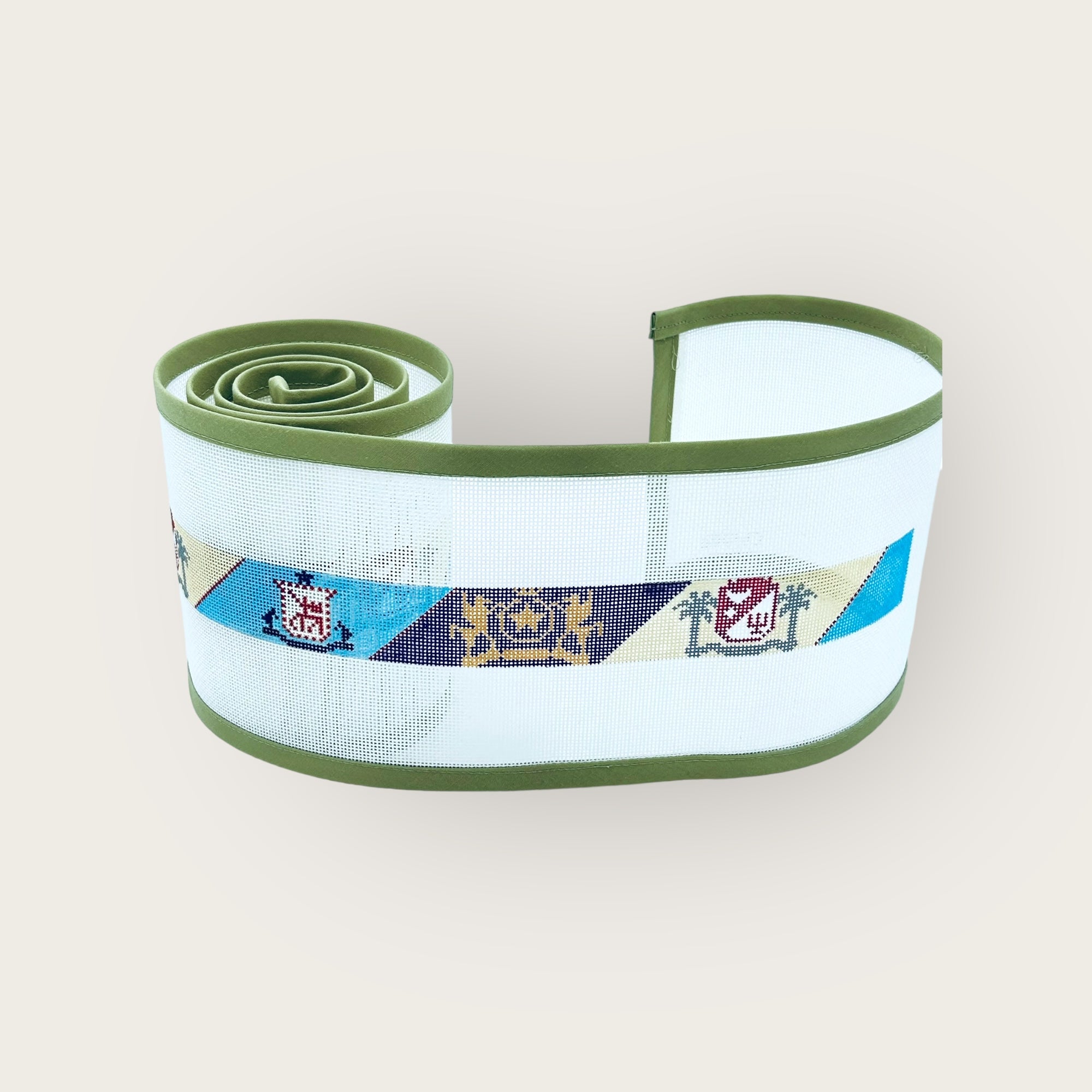 Trifecta: OOA, GERMAN, and TEXAS CAVALIER Needlepoint Belt Canvas