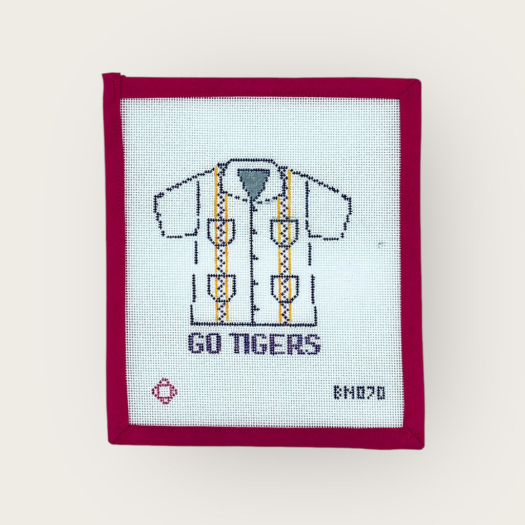 Collegiate Guayabera Needlepoint Ornament Canvas