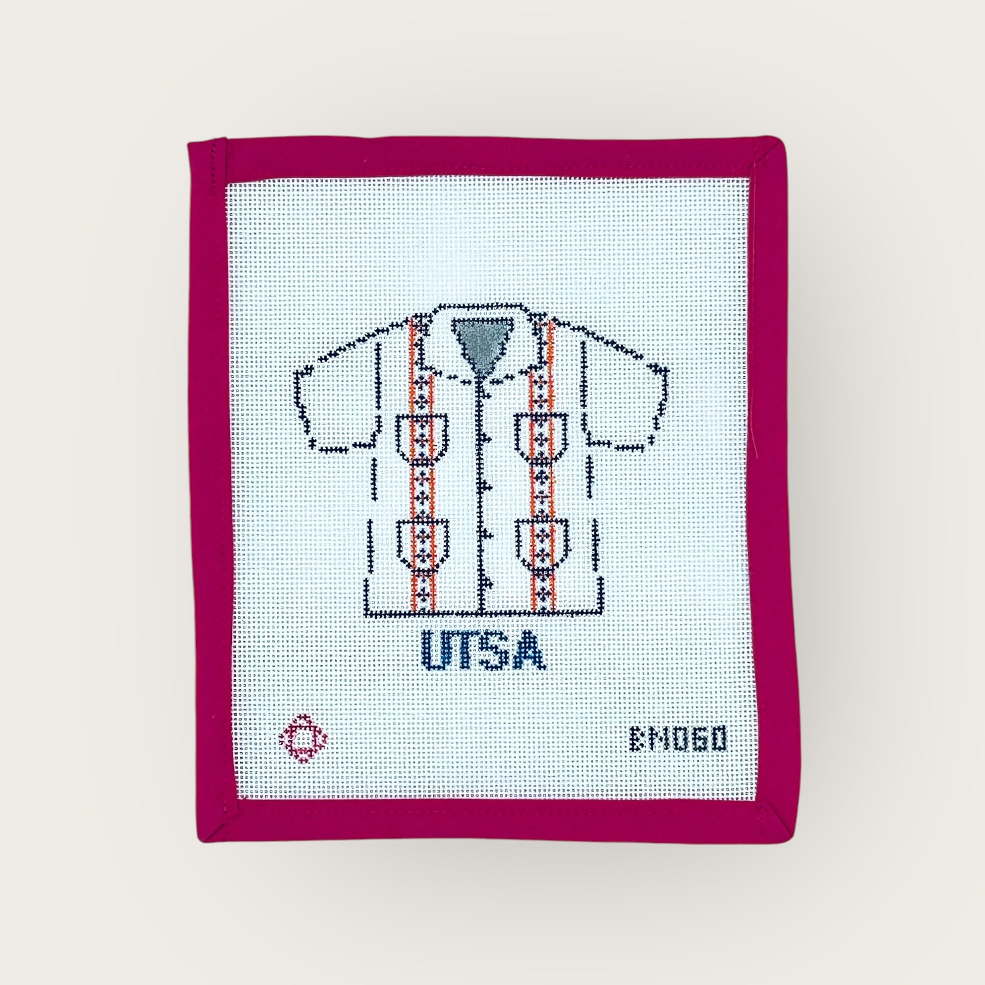 Collegiate Guayabera Needlepoint Ornament Canvas