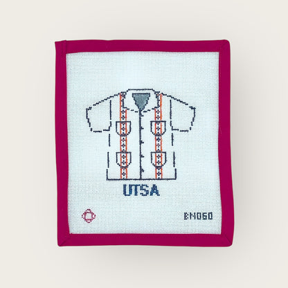 Collegiate Guayabera Needlepoint Ornament Canvas