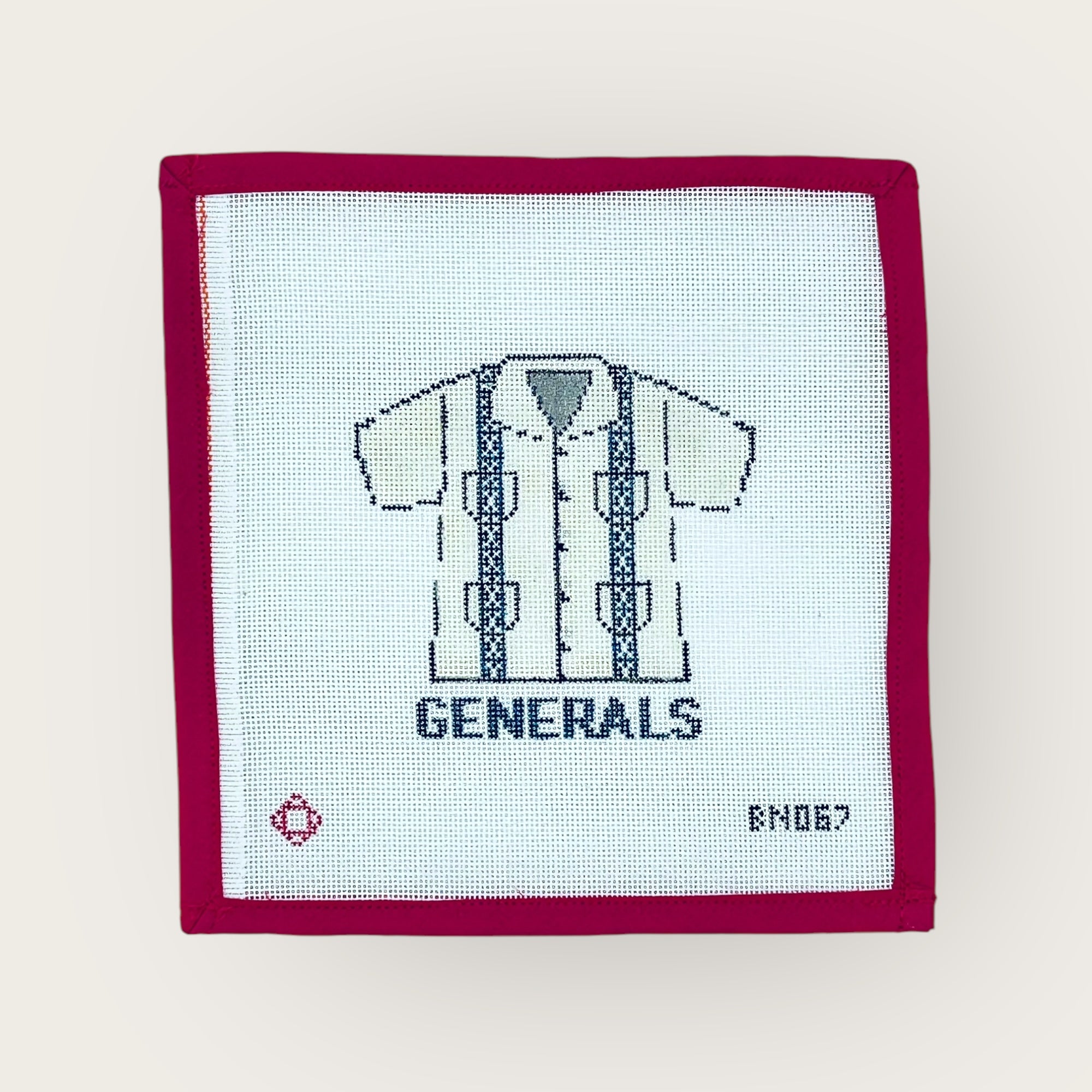 Collegiate Guayabera Needlepoint Ornament Canvas