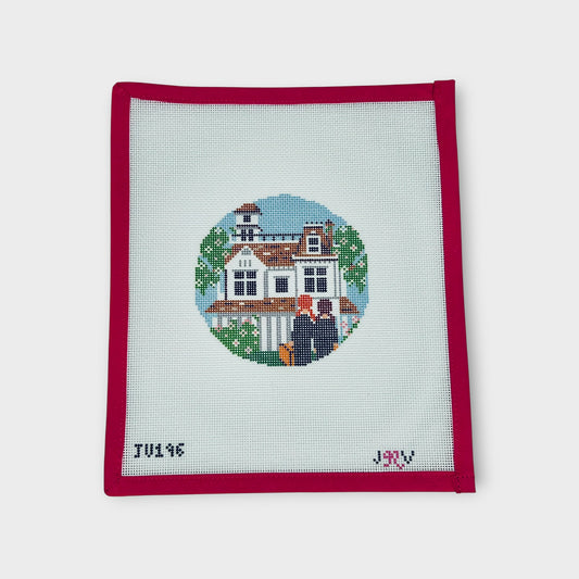 Practical Magic Round Needlepoint Canvas