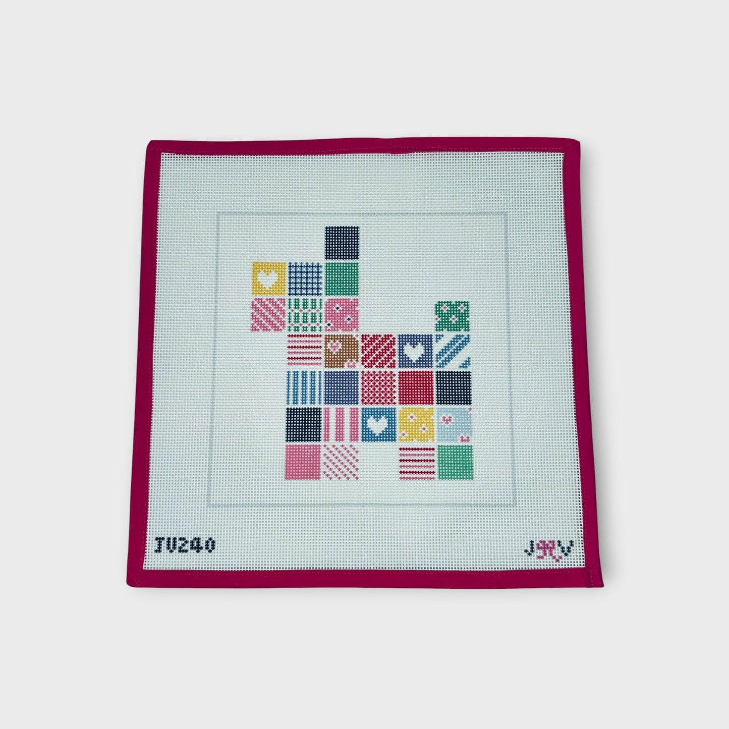 Patchwork Dog Needlepoint Canvas