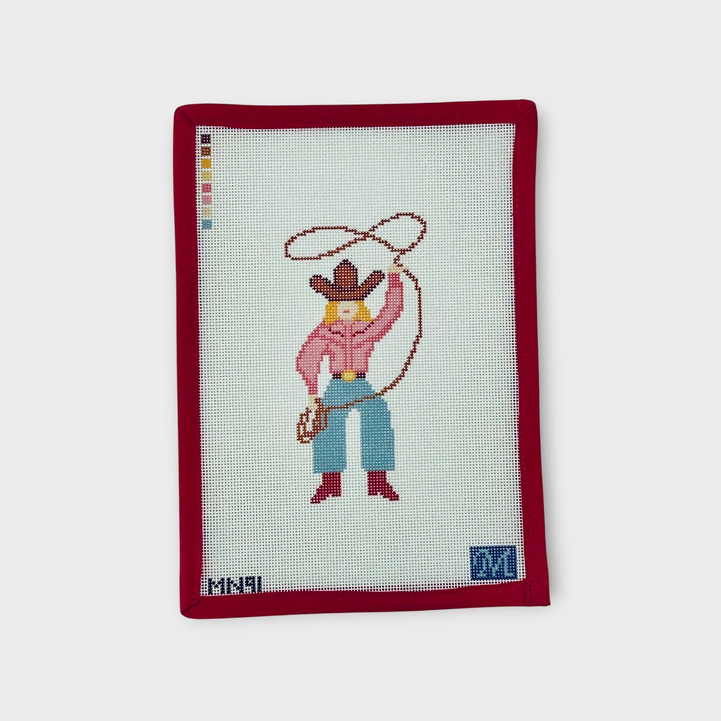 Cowgirl Needlepoint Ornament Canvas