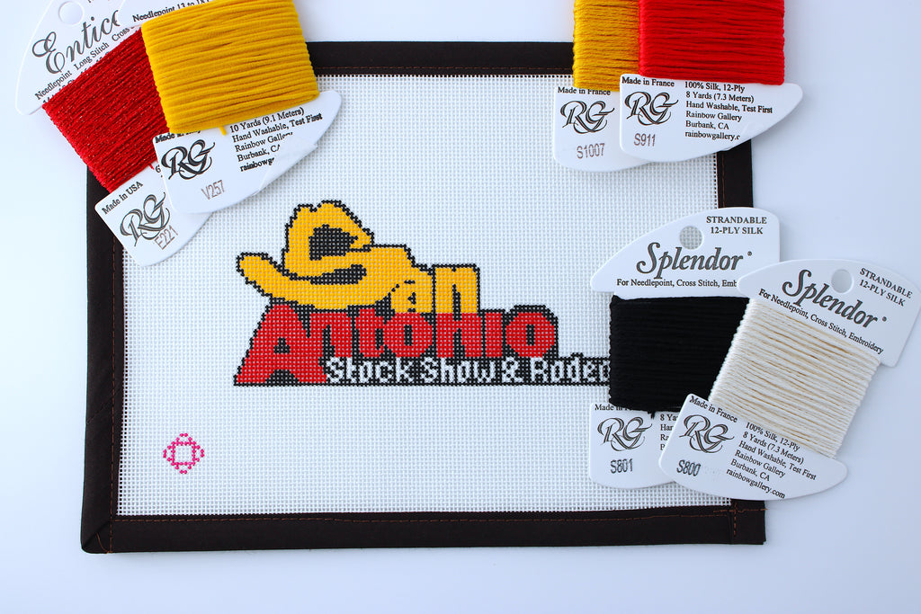 San Antonio Stock Show and Rodeo Needlepoint Canvas