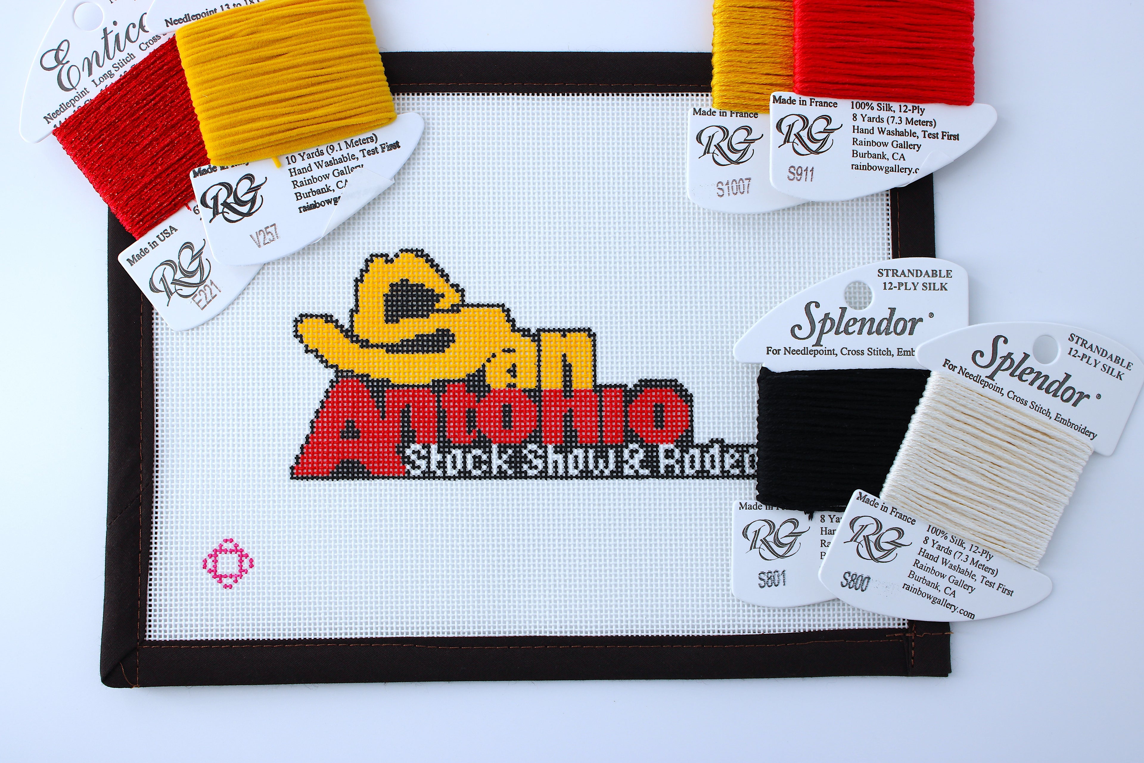 San Antonio Stock Show and Rodeo Needlepoint Canvas