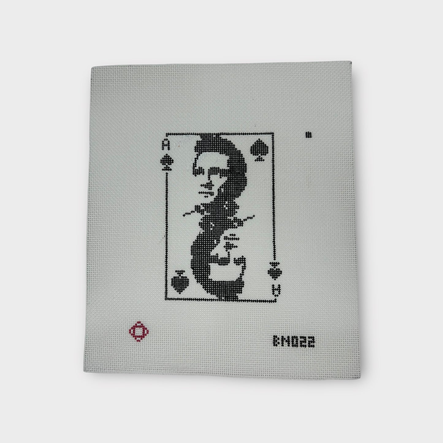 Johnny Cash: Ace of Spades Needlepoint Ornament Canvas