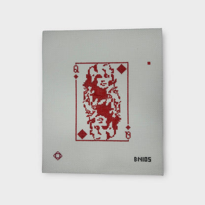 Dolly Parton:Queen of Diamonds Needlepoint Ornament Canvas