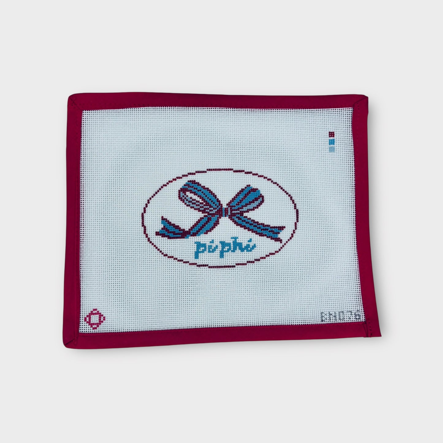 Pi Phi Needlepoint Ornament Canvas