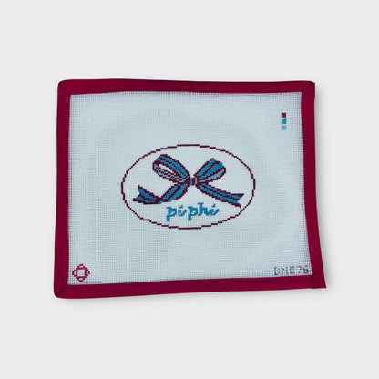 Pi Phi Needlepoint Ornament Canvas