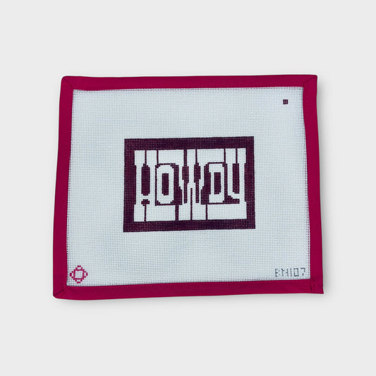 Howdy Needlepoint Ornament Canvas