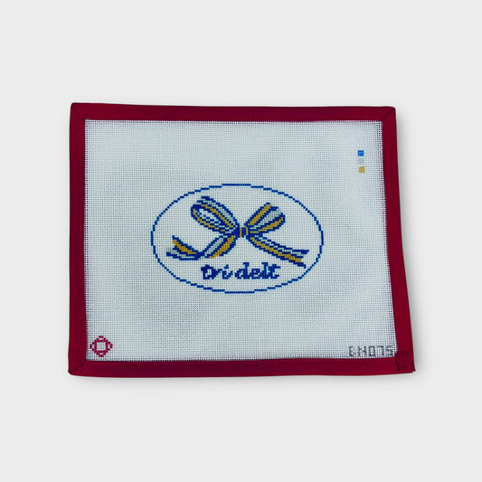 Tri Delt Needlepoint Ornament Canvas