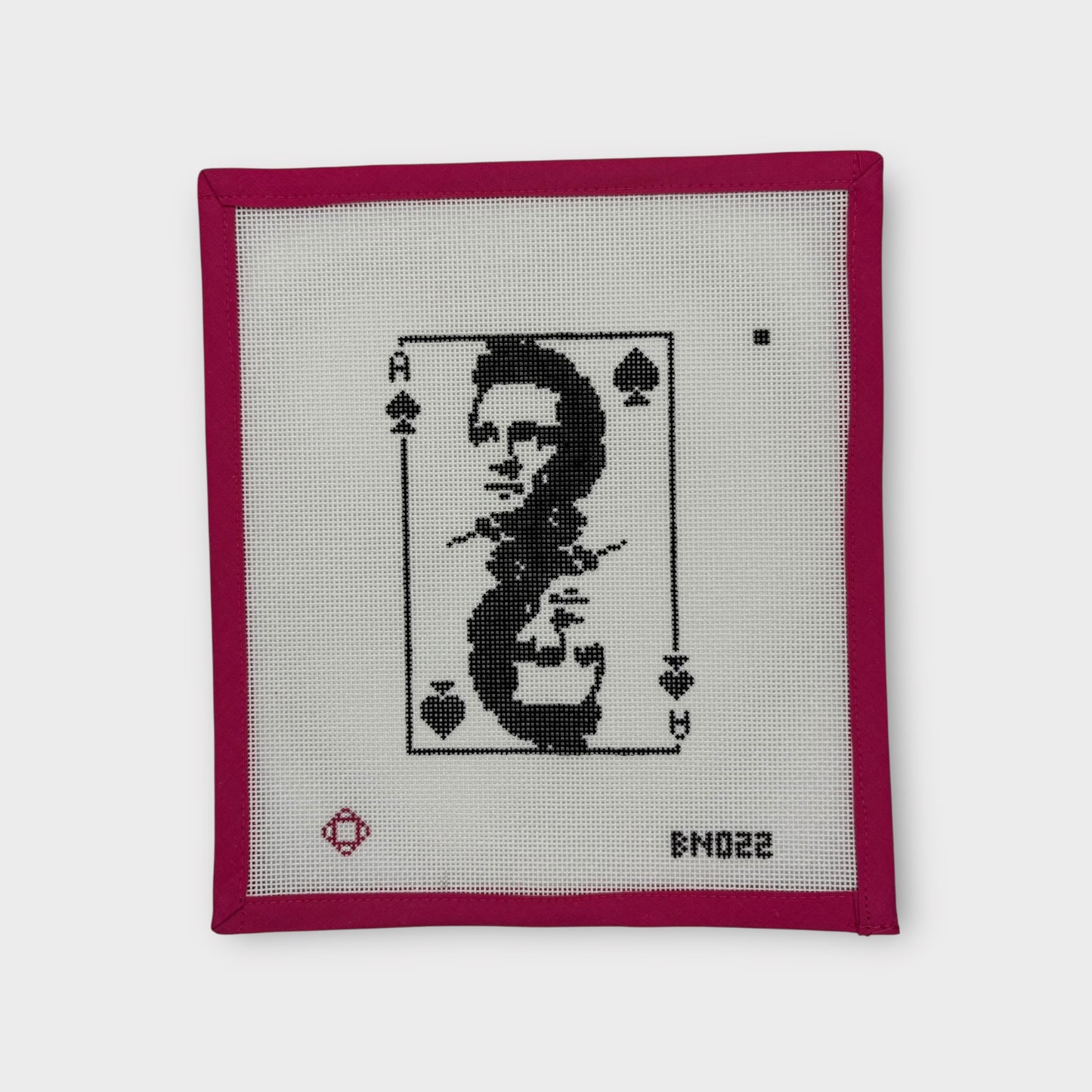 Johnny Cash: Ace of Spades Needlepoint Ornament Canvas