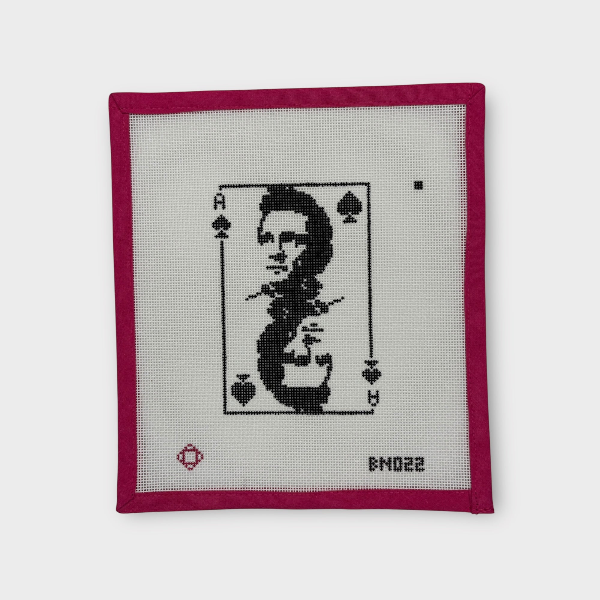 Johnny Cash: Ace of Spades Needlepoint Ornament Canvas
