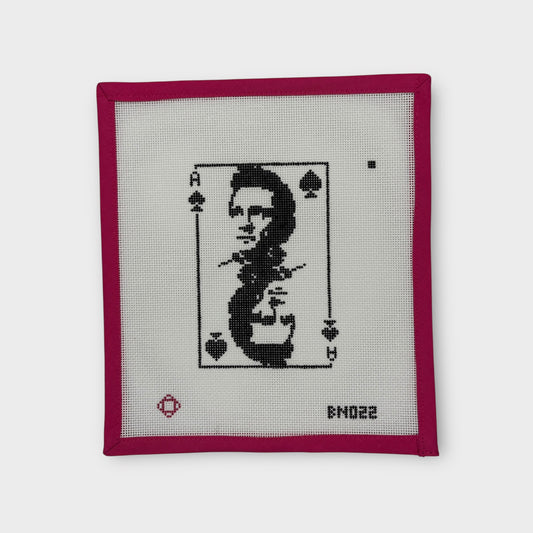 Johnny Cash: Ace of Spades Needlepoint Ornament Canvas