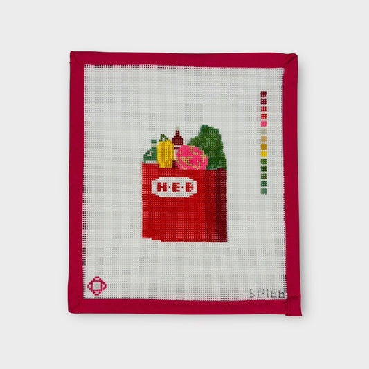 Grocery Bag Needlepoint Canvas