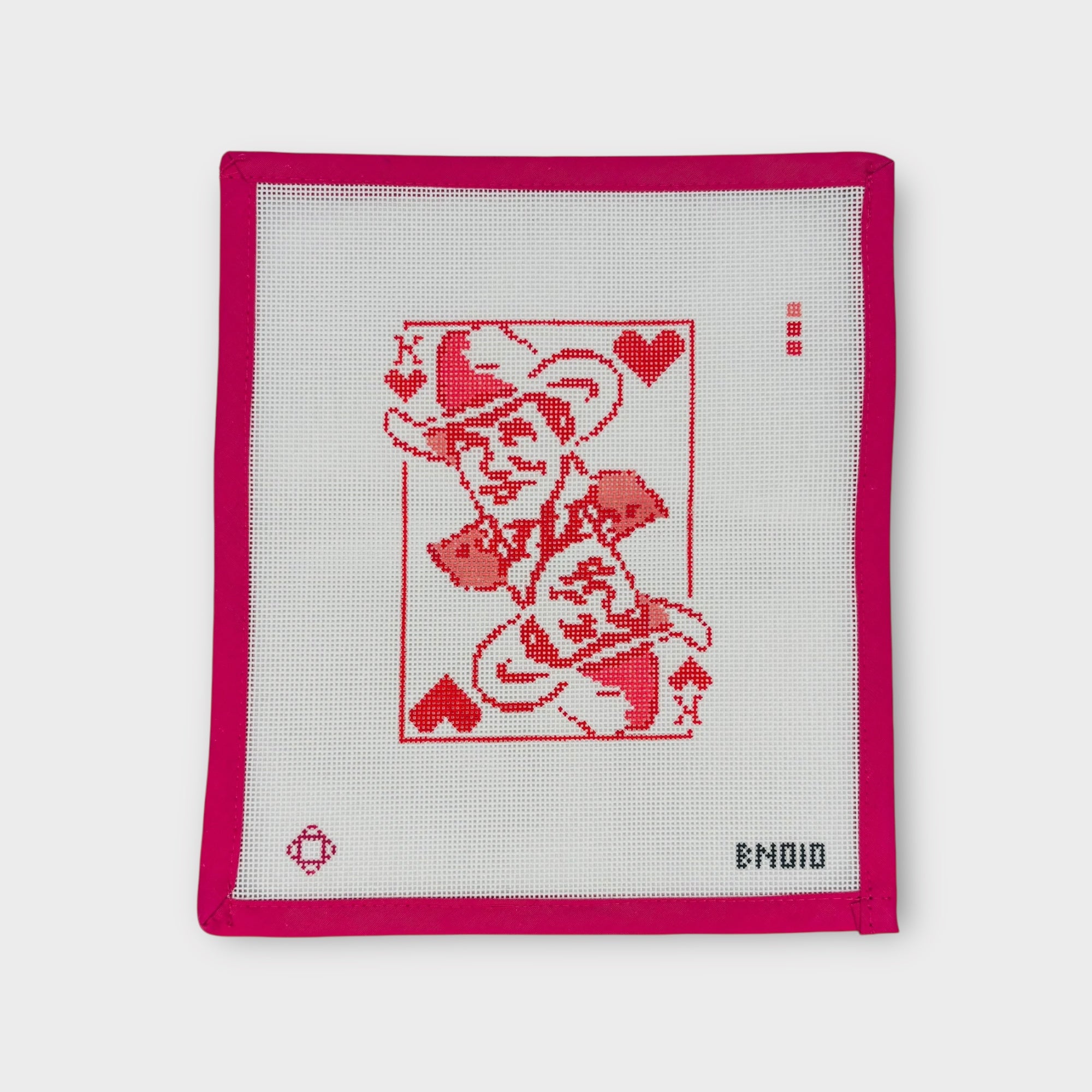 George: King of Hearts Needlepoint Ornament Canvas