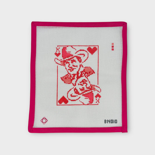 George: King of Hearts Needlepoint Ornament Canvas