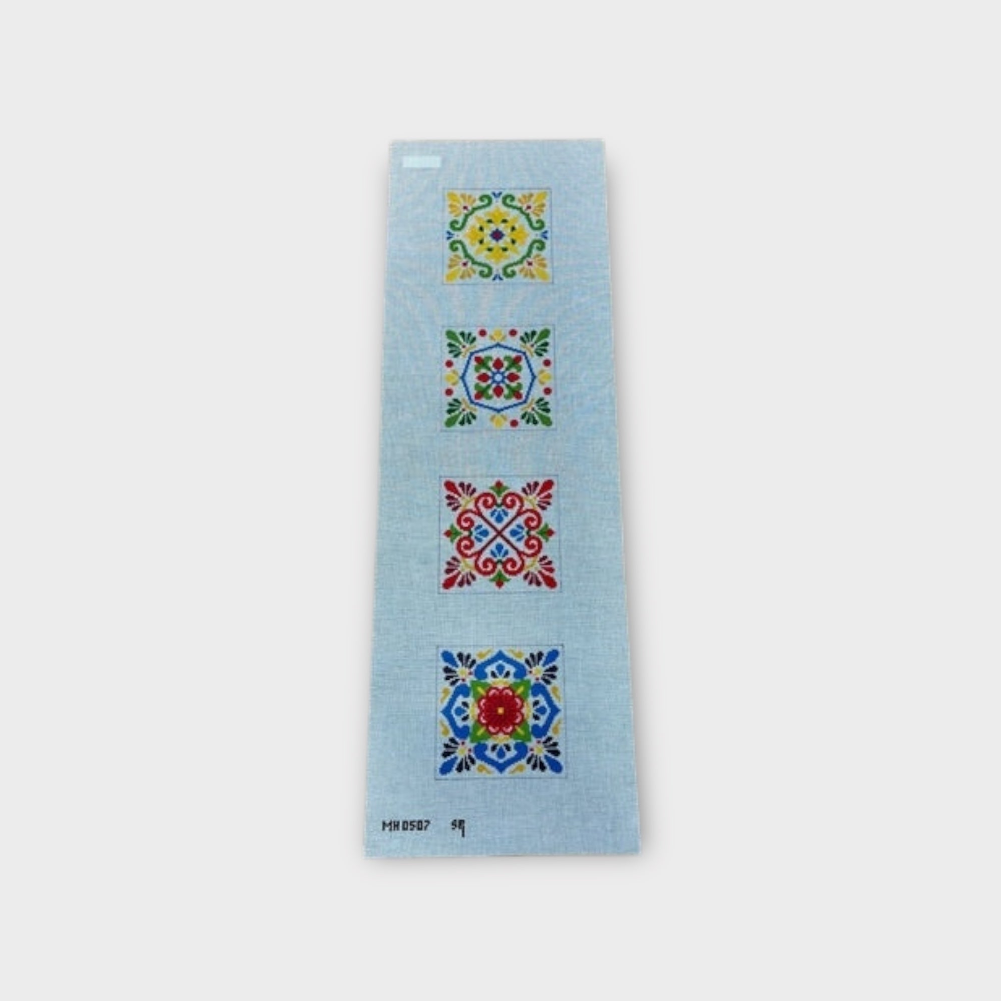 Talavera Tiles Needlepoint Canvas, Coaster Set