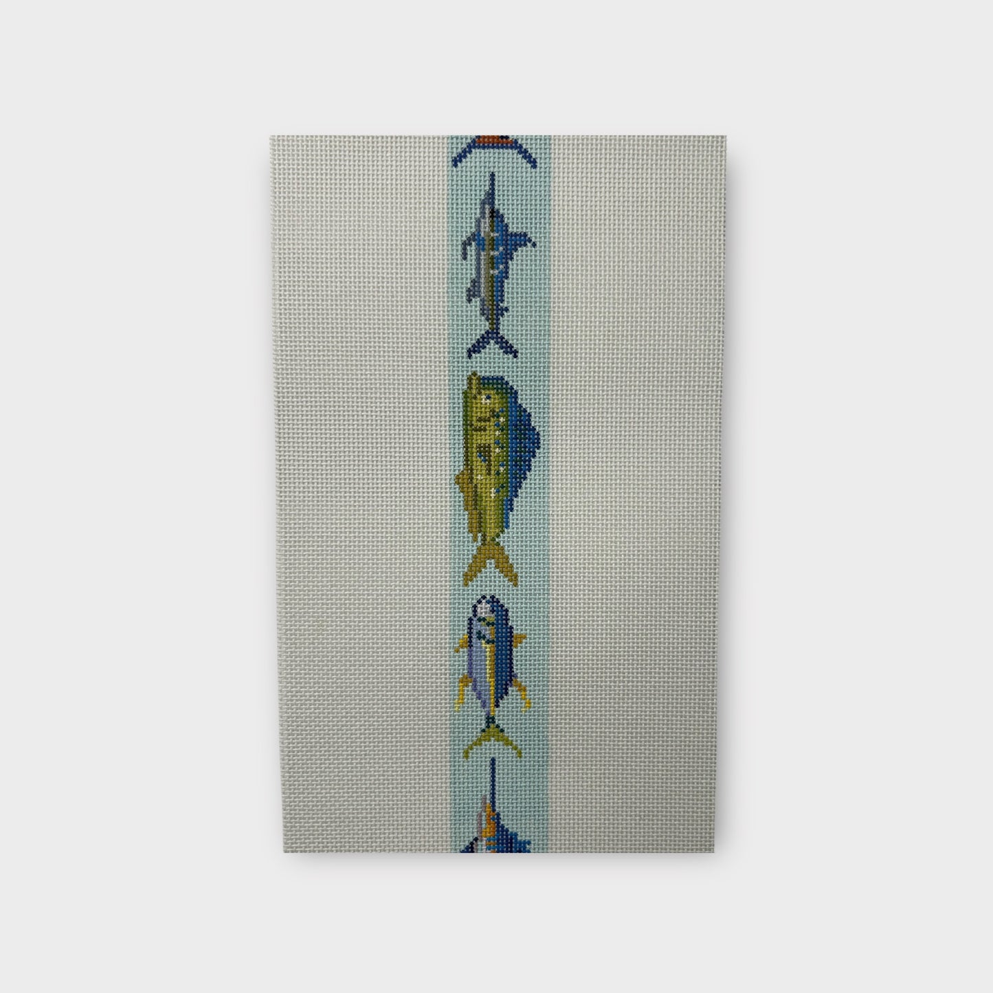 Atlantic Fish Needlepont Belt Canvas