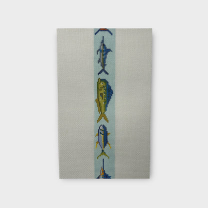 Atlantic Fish Needlepont Belt Canvas