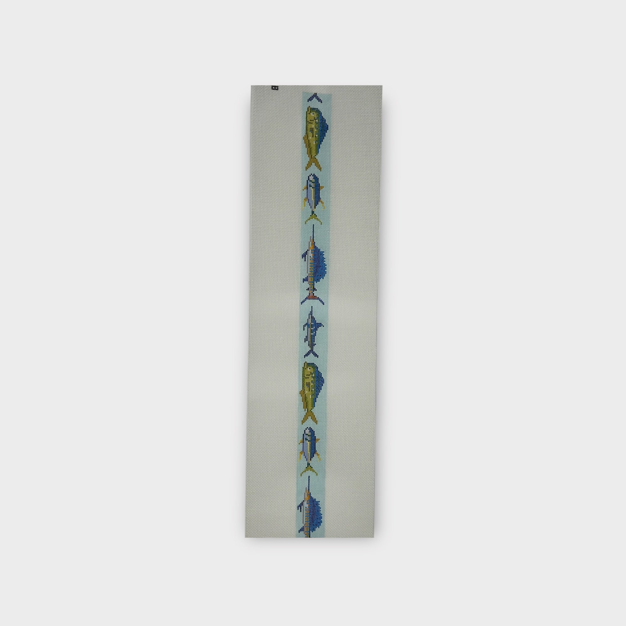 Atlantic Fish Needlepont Belt Canvas