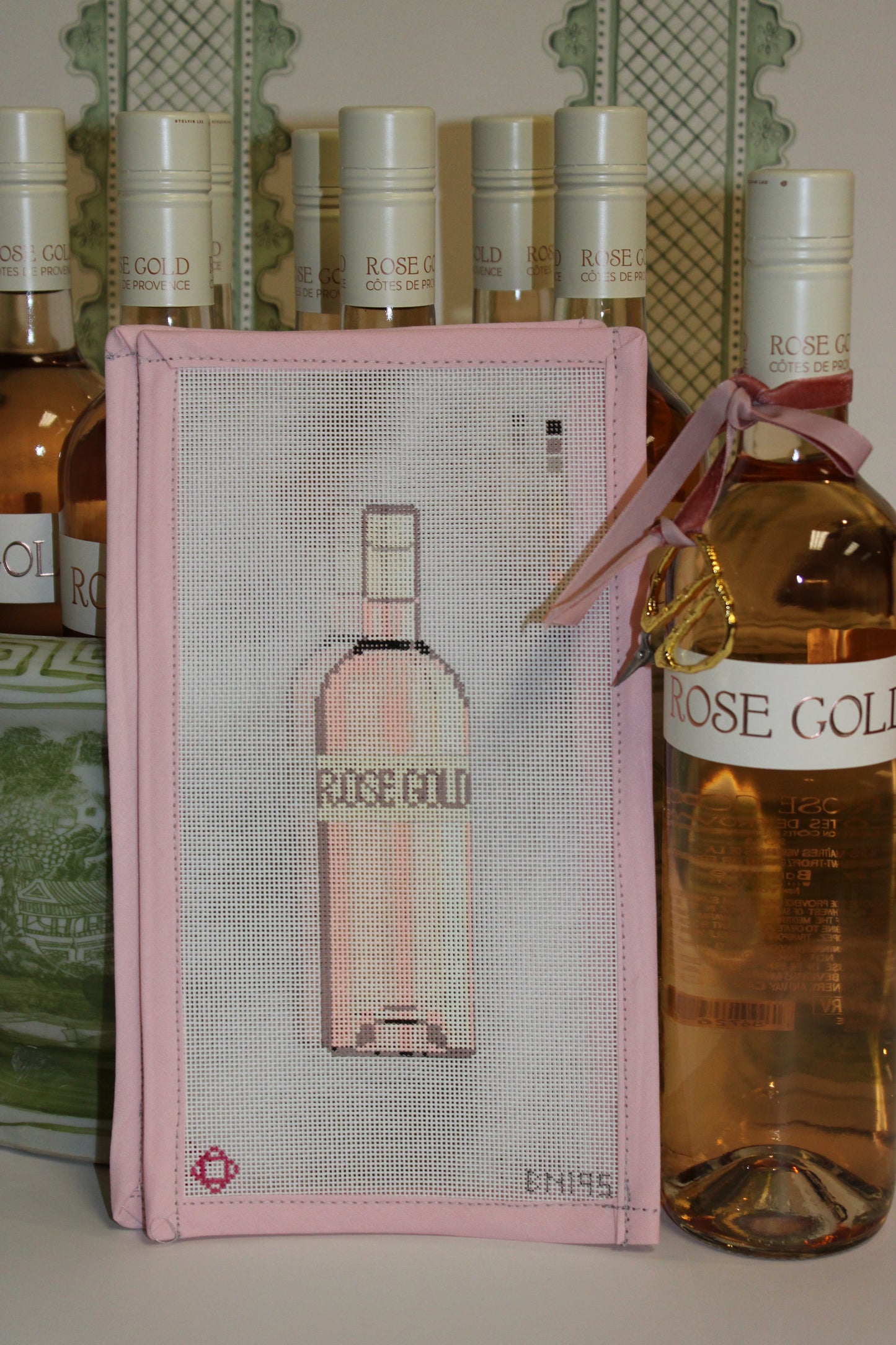 Rose Gold Needlepoint Canvas