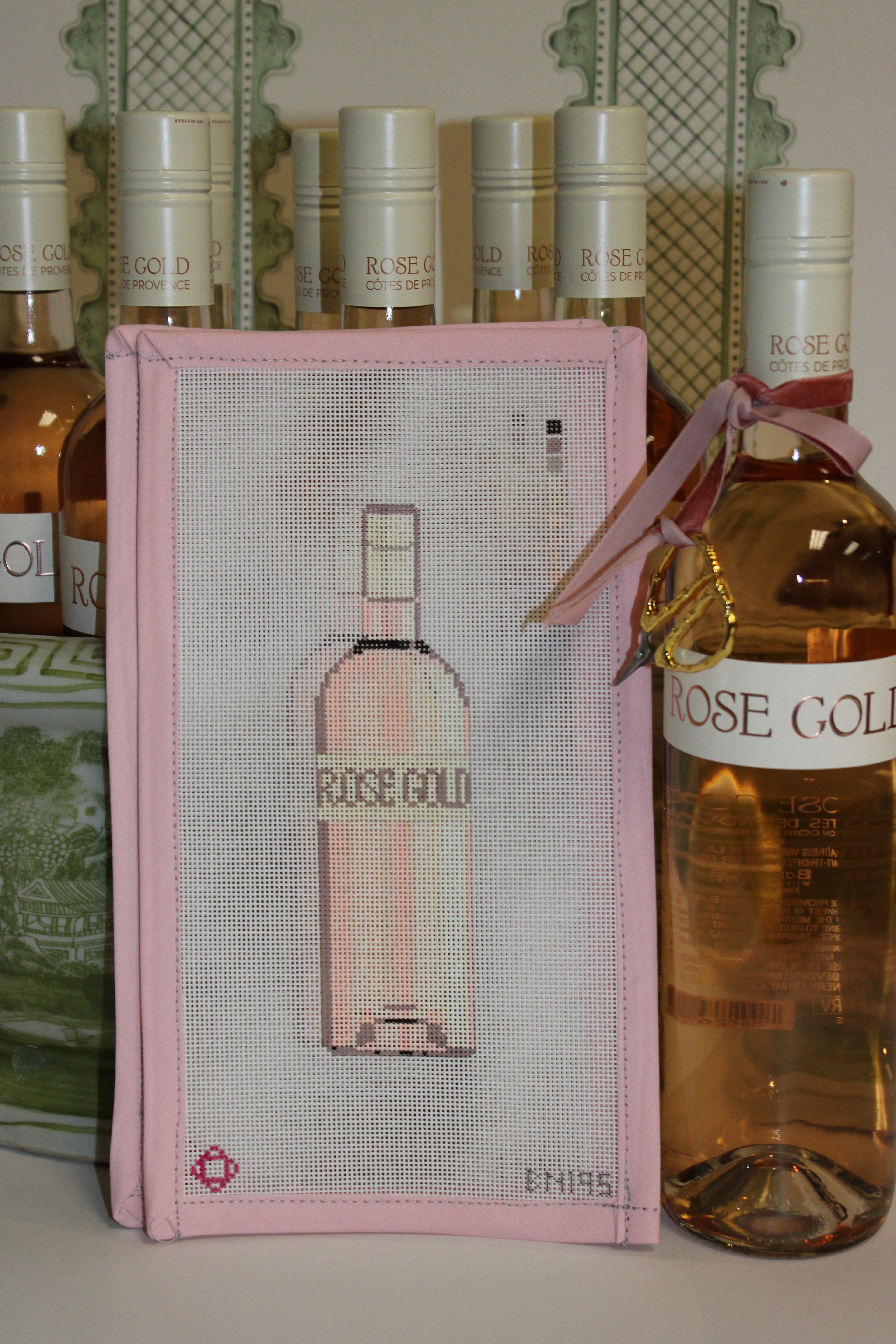 Rose Gold Needlepoint Canvas