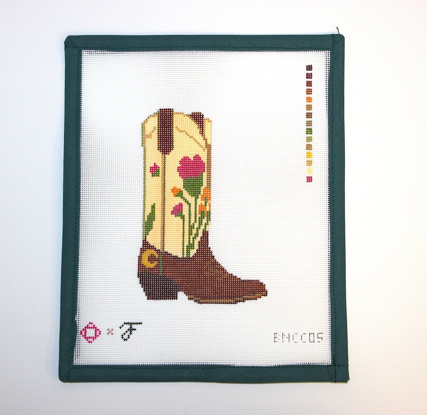 The Cactus Boot Needlepoint Canvas (Fraulein Boots x Bexar Needleworks)