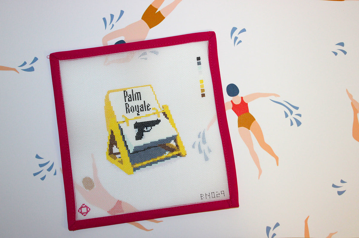 Palm Royale Rolodex Needlepoint Canvas