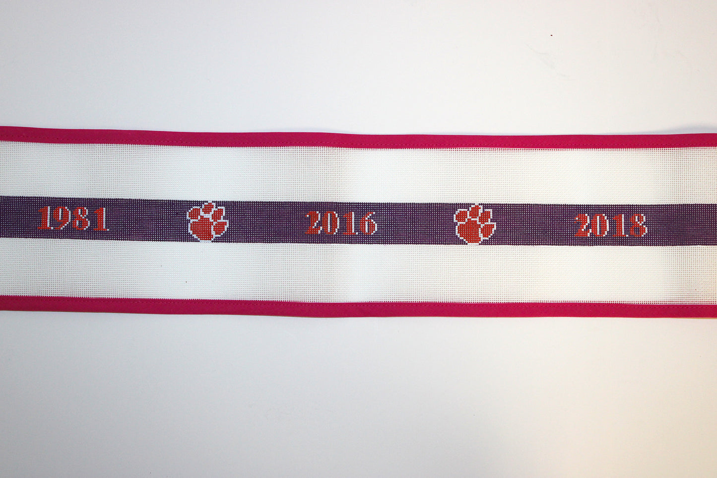 Clemson Championship Belt Needlepoint Canvas