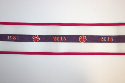 Clemson Championship Belt Needlepoint Canvas