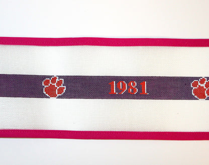 Clemson Championship Belt Needlepoint Canvas
